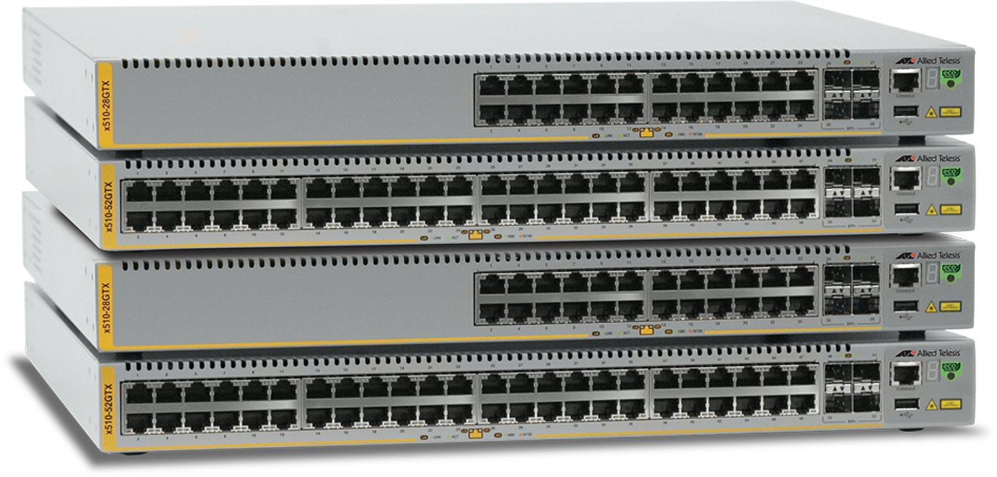 Allied Telesis x510 Series Stackable Gigabit Edge Switches